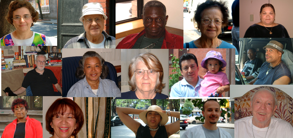 Mosaic photo of fifthteen different faces of people CHDC serve.